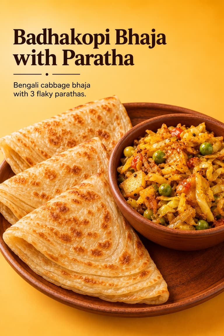 Badhakopi Bhaja with Paratha