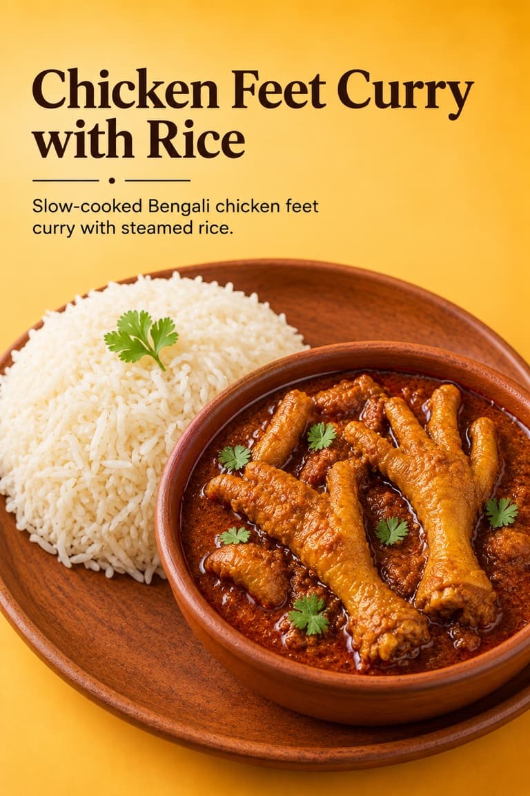 Chicken Feet Curry with Rice