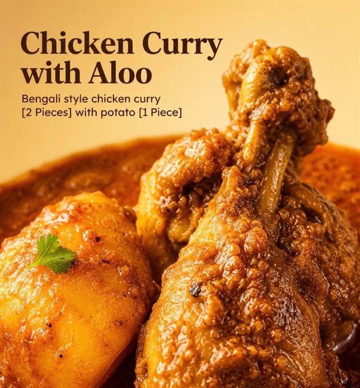 Chicken Kosha with Aloo