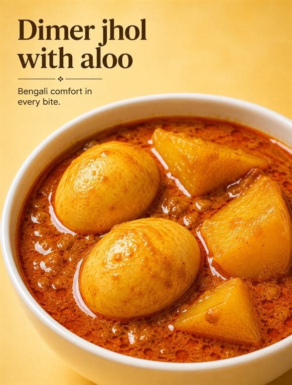 Dimer Jhol with Aloo [2 Eggs]