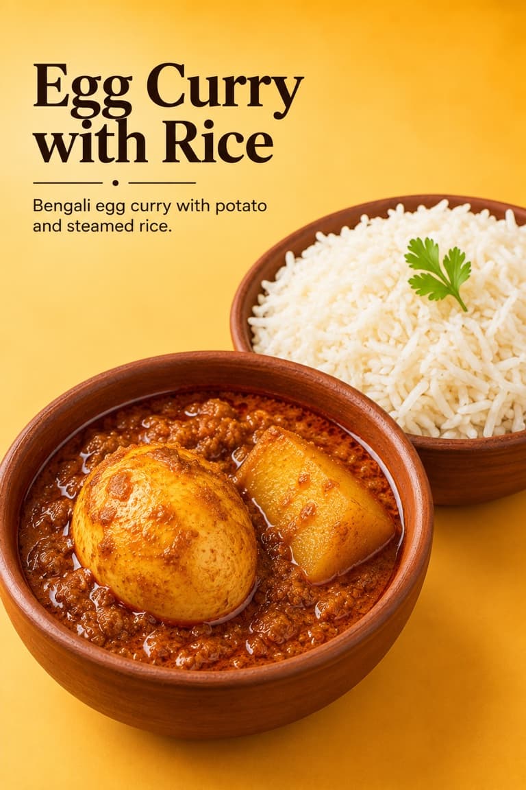 Egg Curry with Rice