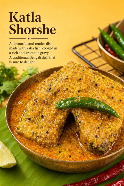 Katla Shorshe / Katla Mustard Fish Curry