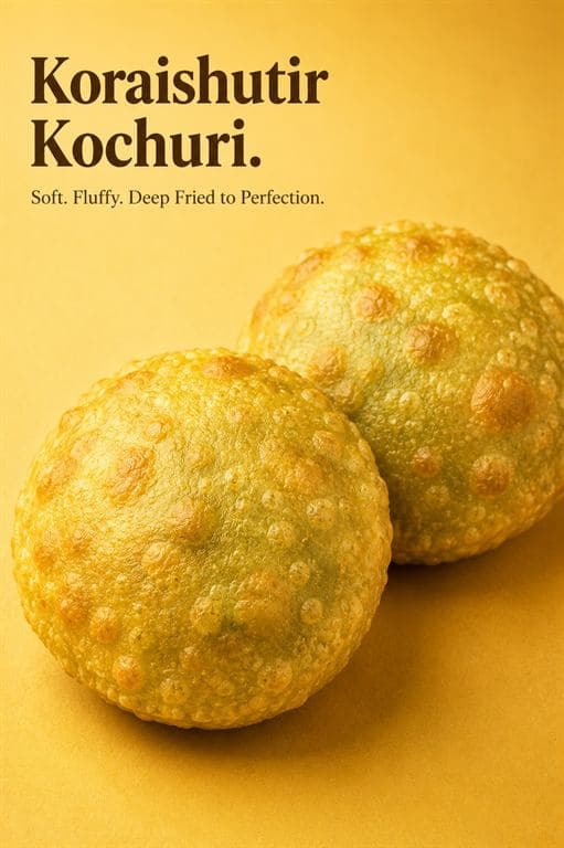 Koraishutir Kochuri / Green Peas Kachori [2 Pieces]