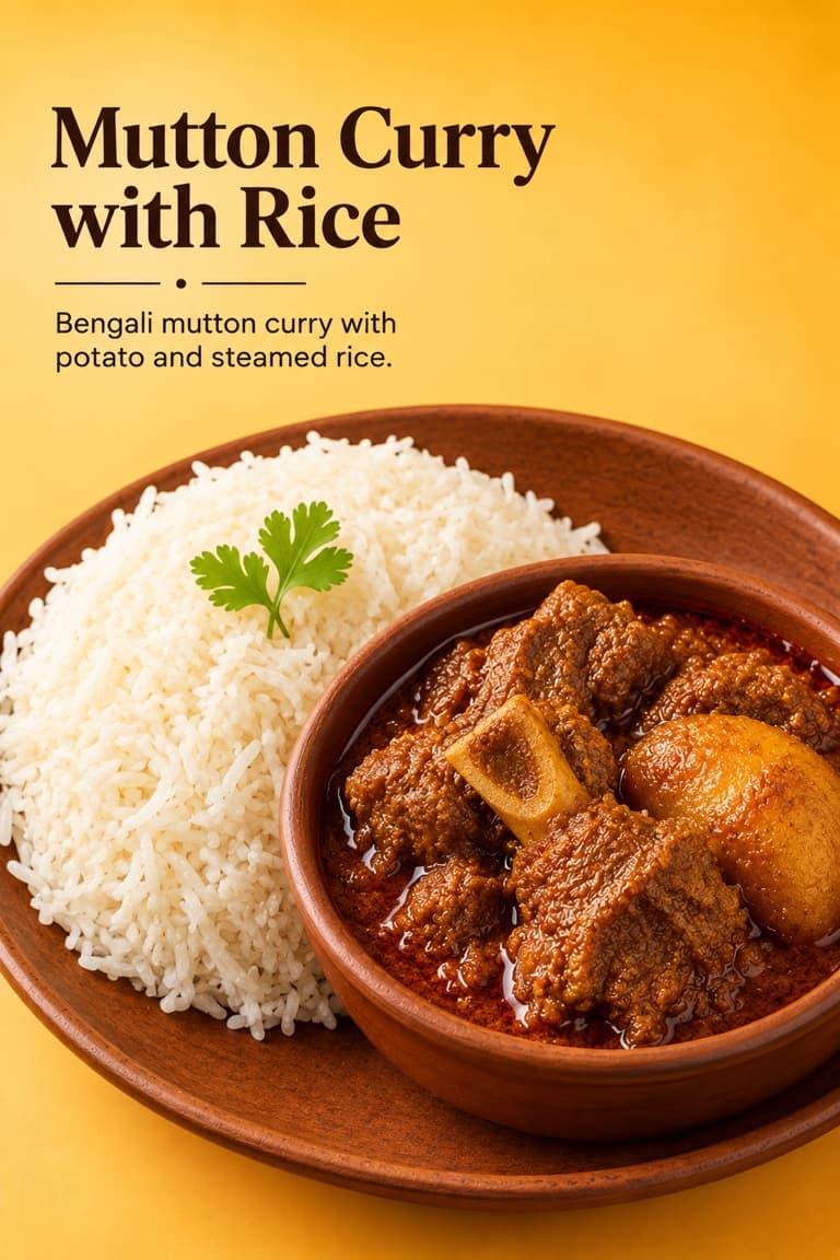 Mutton Curry with Rice
