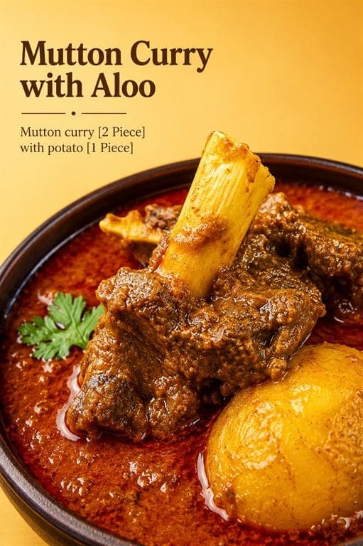 Mutton Kosha with Aloo