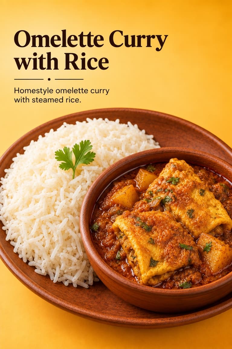 Omelette Curry with Rice