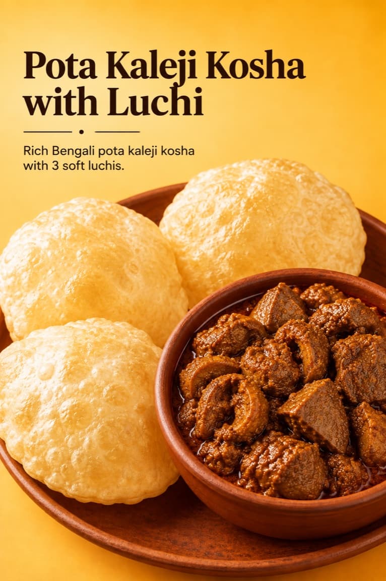 Pota Kleji Kosha with Luchi