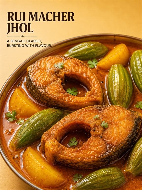 Rui Macher Jhol [2 Pieces] with Potol Aloo