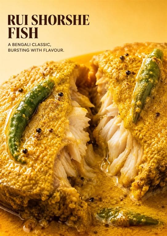 Rui Shorshe / Rohu Mustard Fish Curry